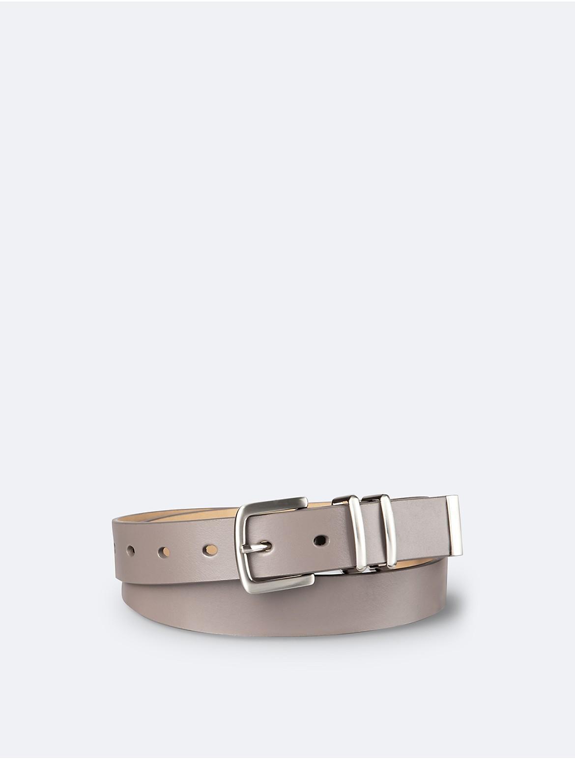 Calvin Klein Womens Modern Harness Buckle Belt - Grey - XS Product Image