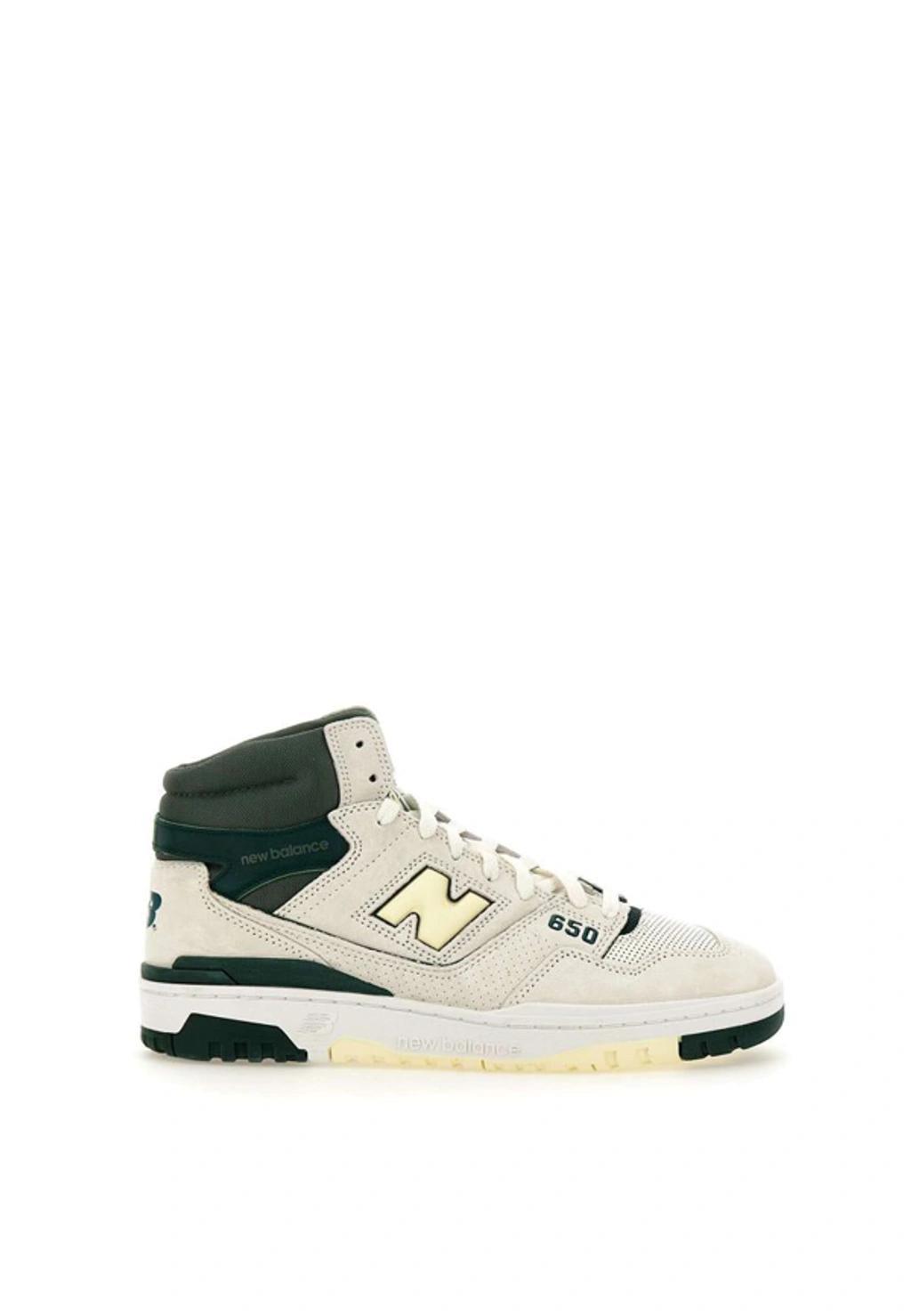 NEW BALANCE 550 Leather And Suede Sneakers In Beige Product Image