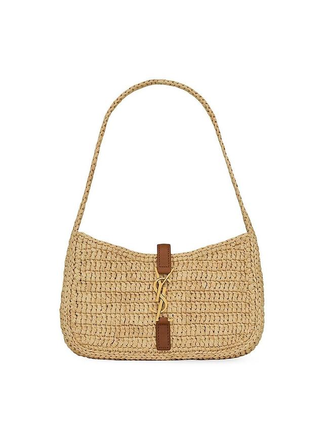 Womens Le 5 A 7 Mini Hobo Bag in Raffia Product Image