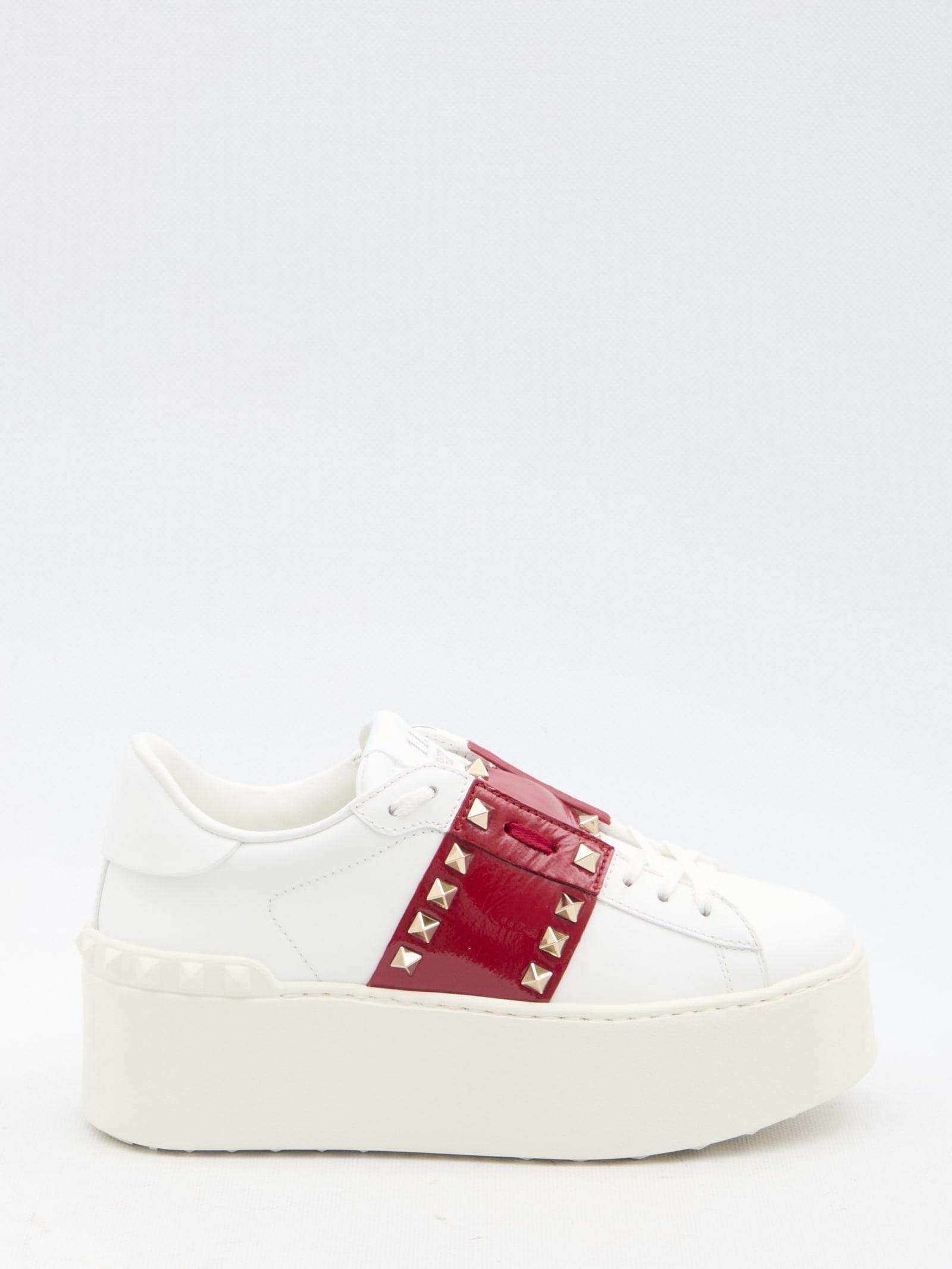 Flatform Rockstud Untitled Sneakers In White Product Image