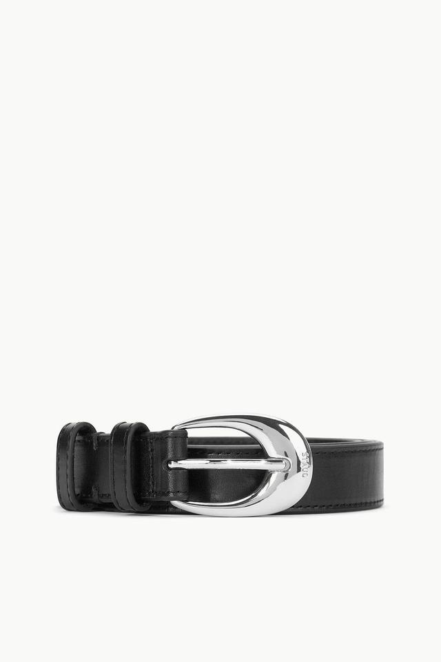 MOON BUCKLE BELT - 26MM | MAHOGANY SILVER Product Image