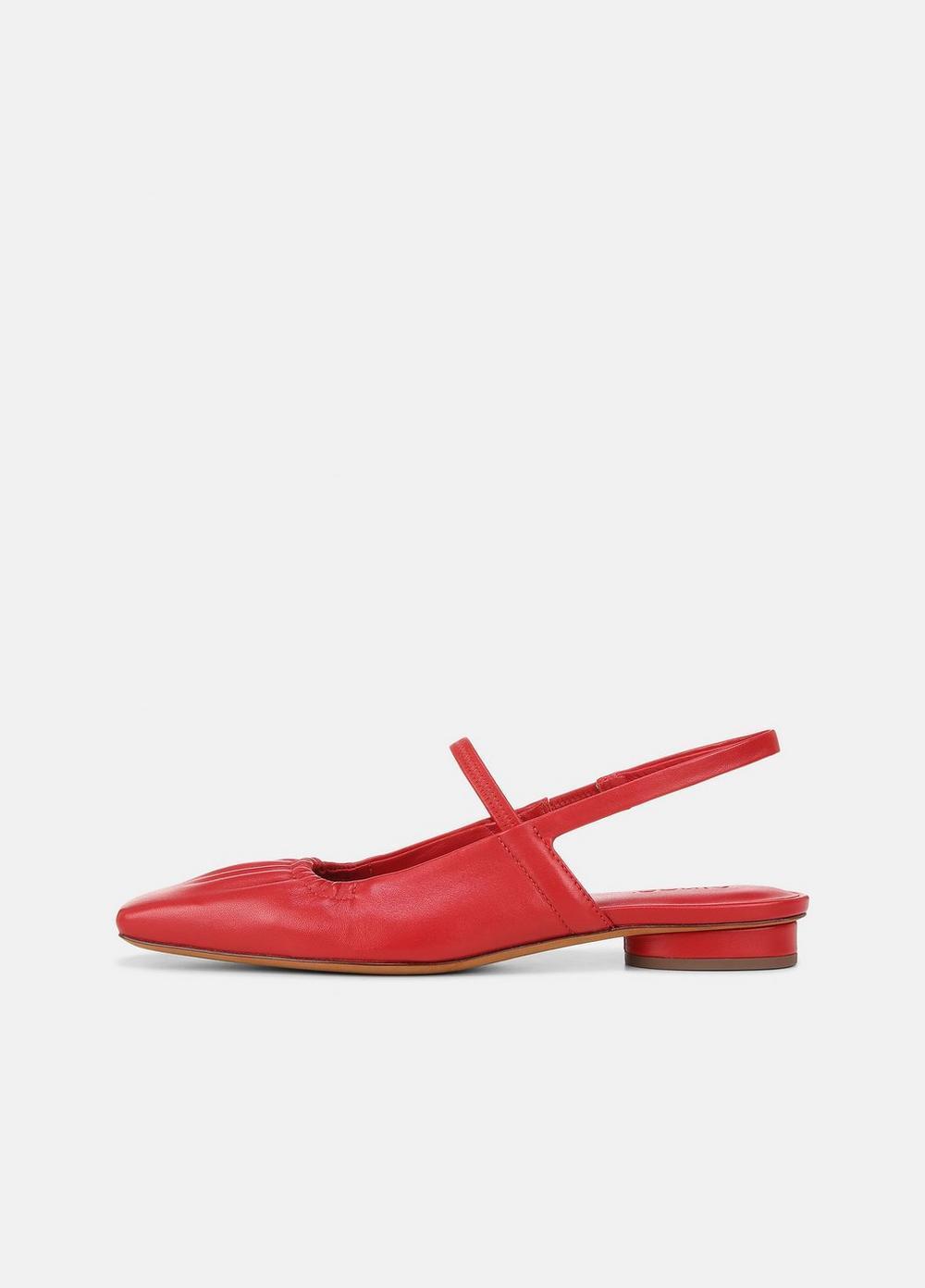 Venice Leather Slingback Flat Product Image