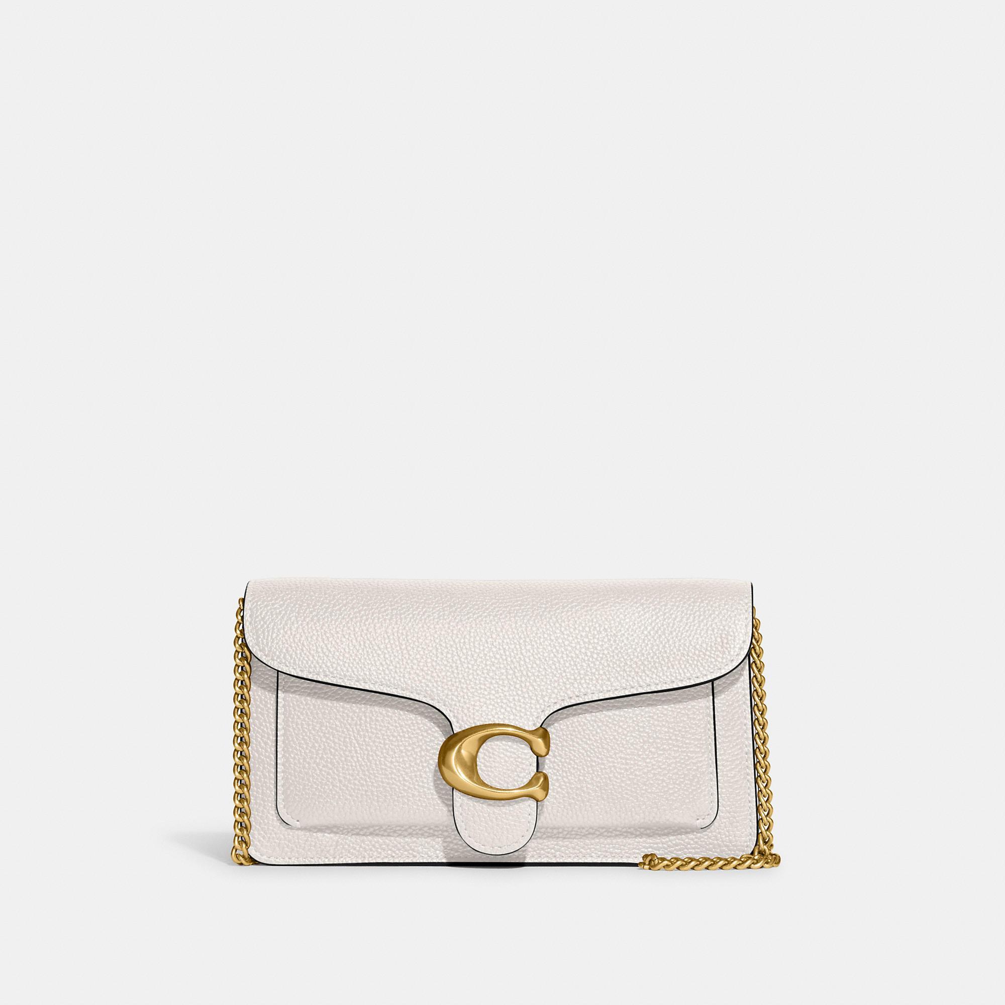 COACH Polished Pebble Tabby Chain Clutch Bag Product Image