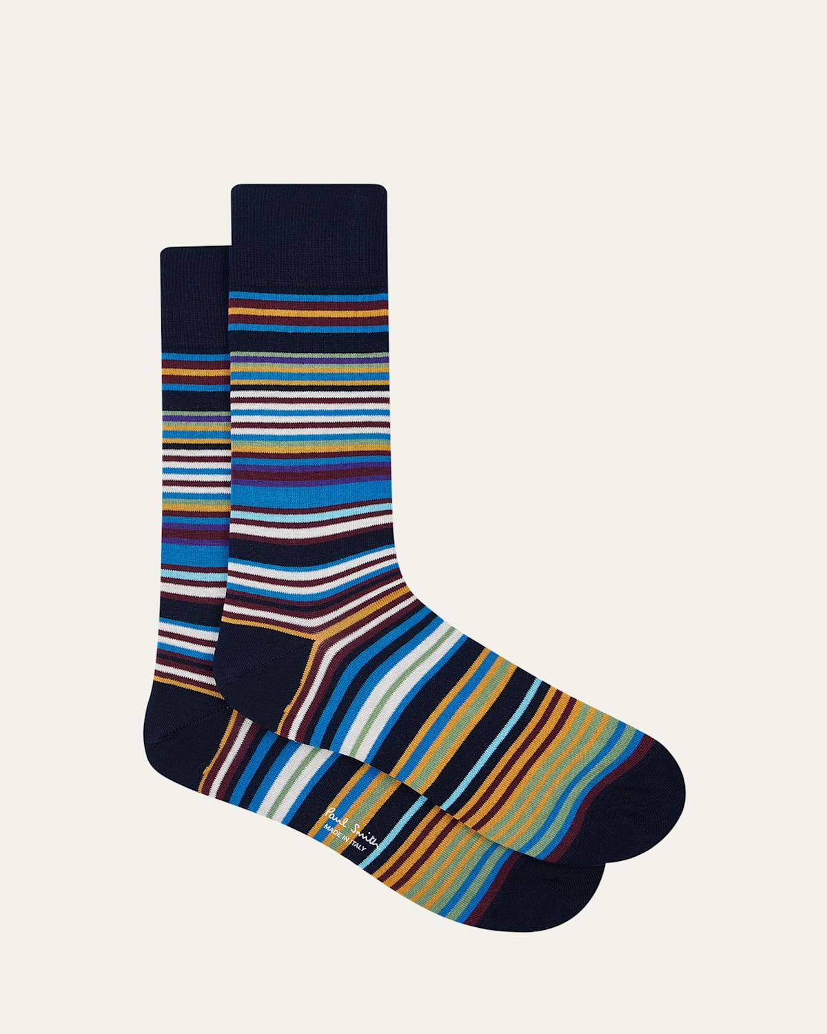 Mens Hawkins Stripe Crew Socks Product Image