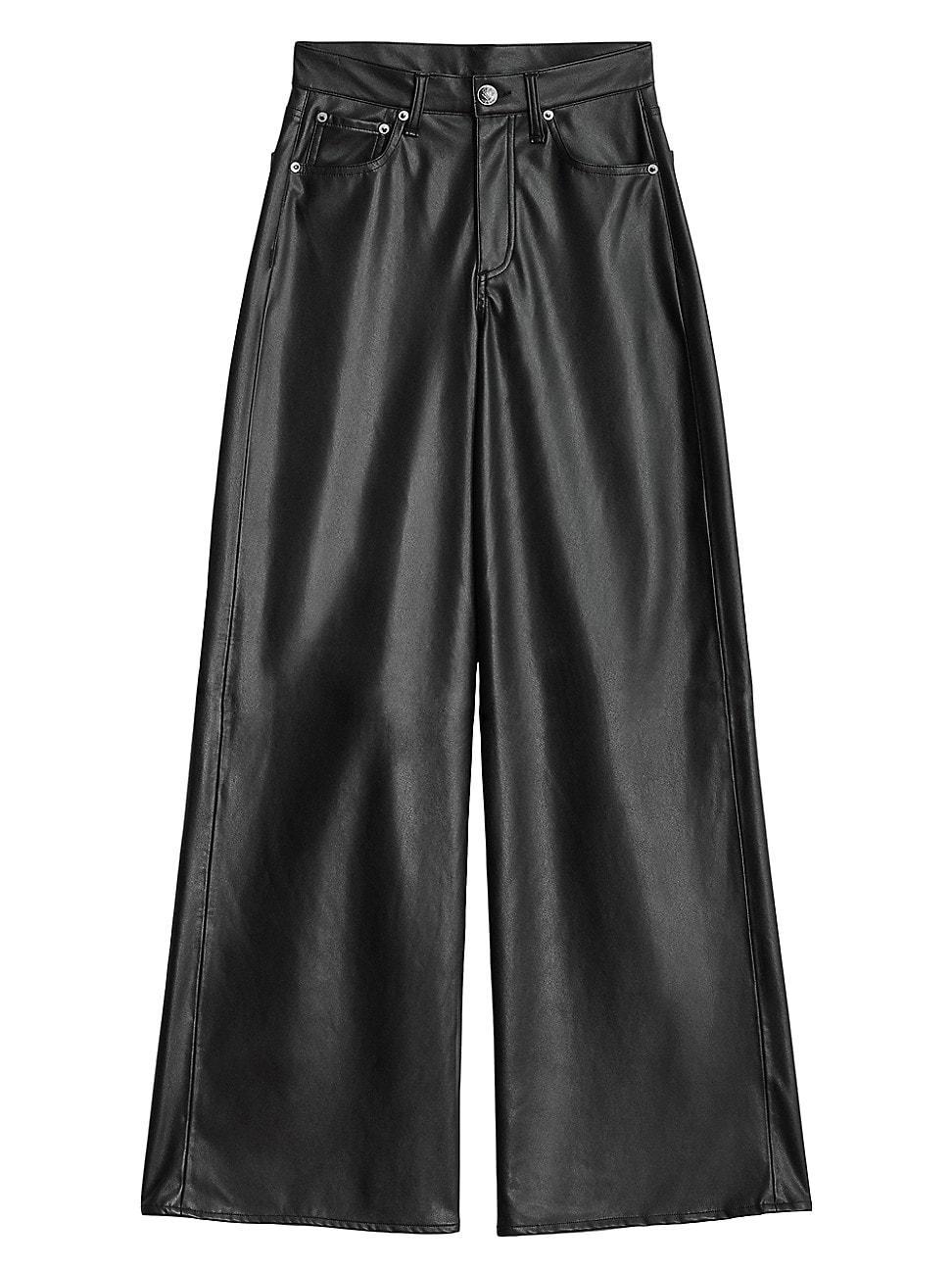 rag & bone Sofie Wide Leg Faux Leather Pants product image