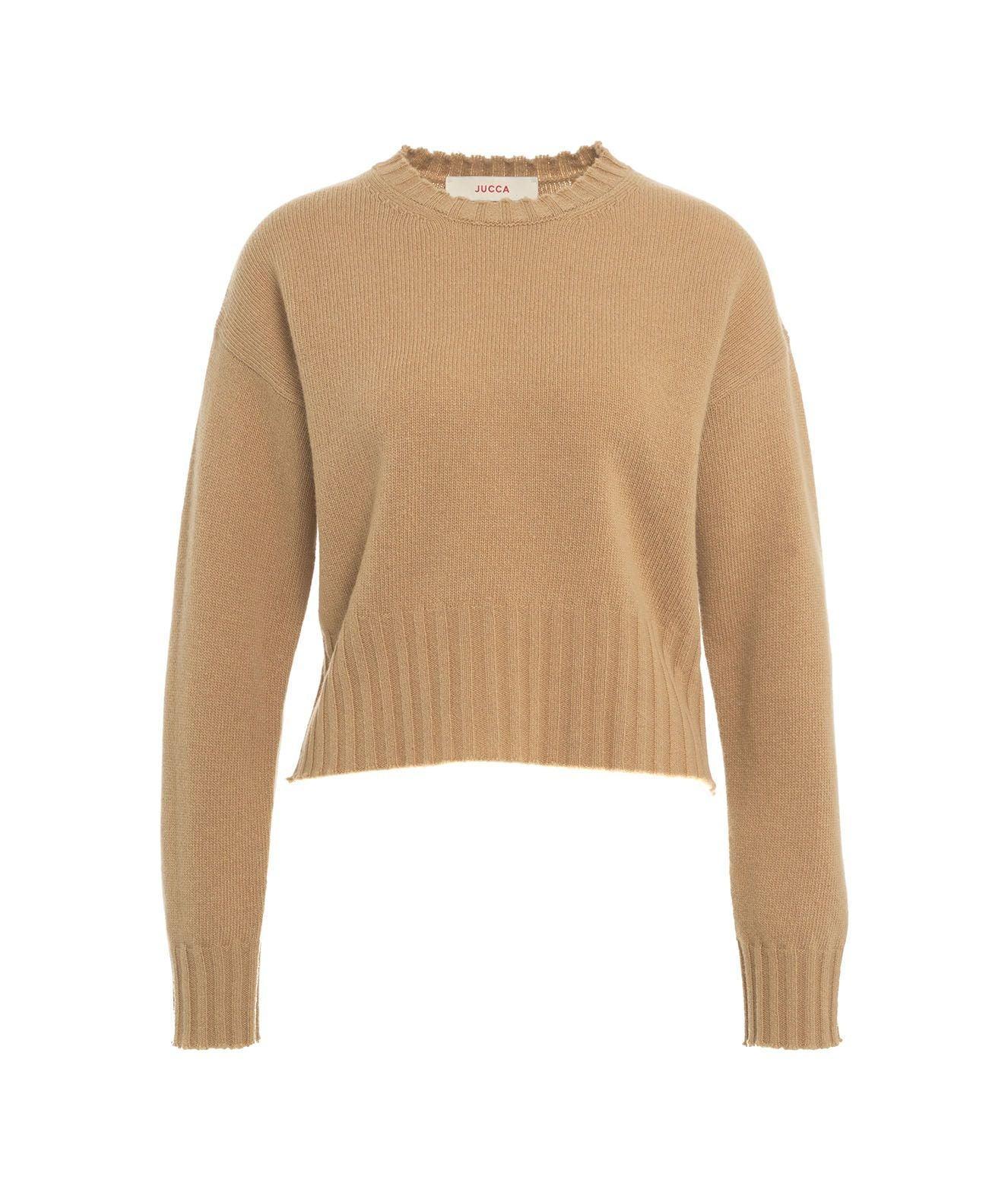 Cropped knit sweater product image