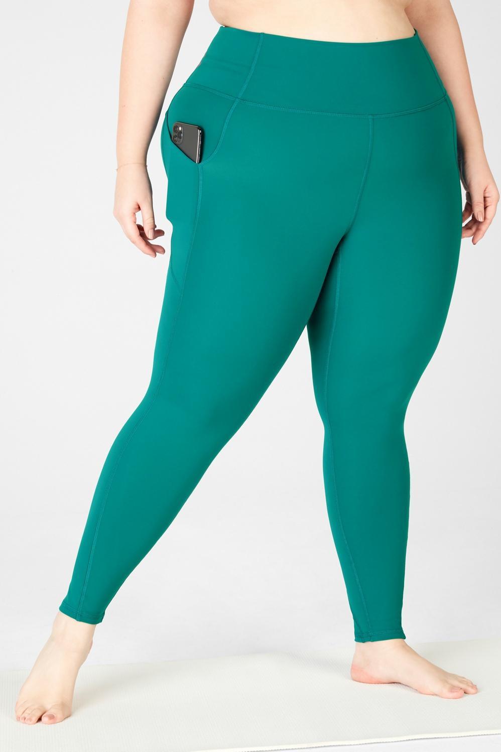 Fabletics Oasis High-Waisted Legging Womens green plus Size 4X Product Image