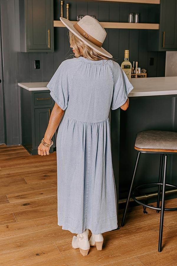 Cafe Brunch Chambray Midi Product Image