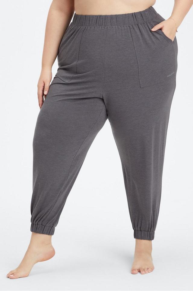 Fabletics RestoreKnit Tapered Lounge Pant Womens Pewter Size XS Product Image