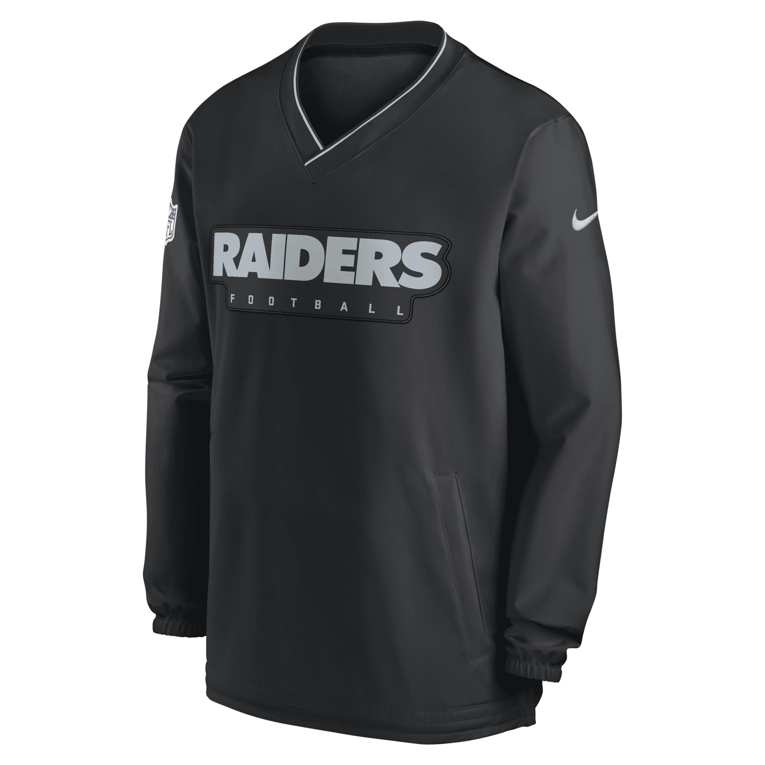 Las Vegas Raiders Sideline Nike Mens NFL Long-Sleeve Windshirt Product Image