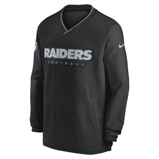 Nike Mens Black Las Vegas Raiders Sideline Pullover Wind Shirt Product Image