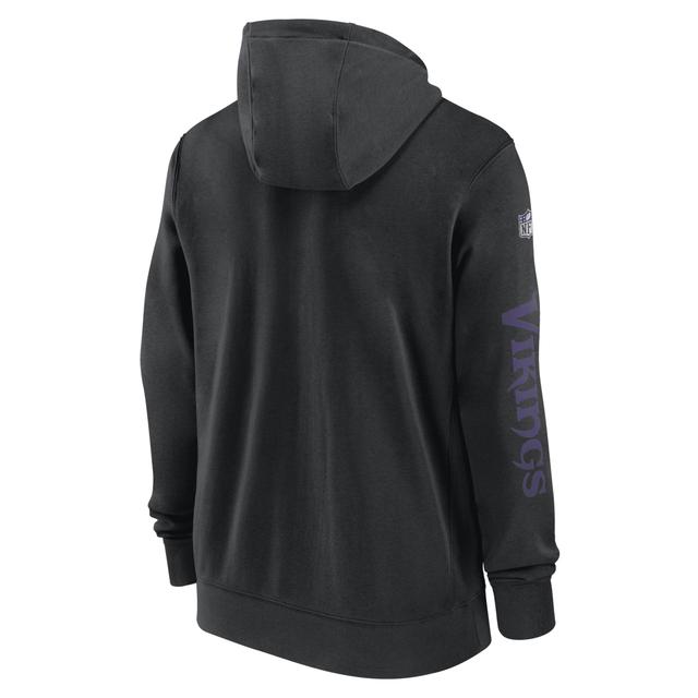 Baltimore Ravens Sideline Team Issue Club Nike Men's Full Zip Hoodie Product Image