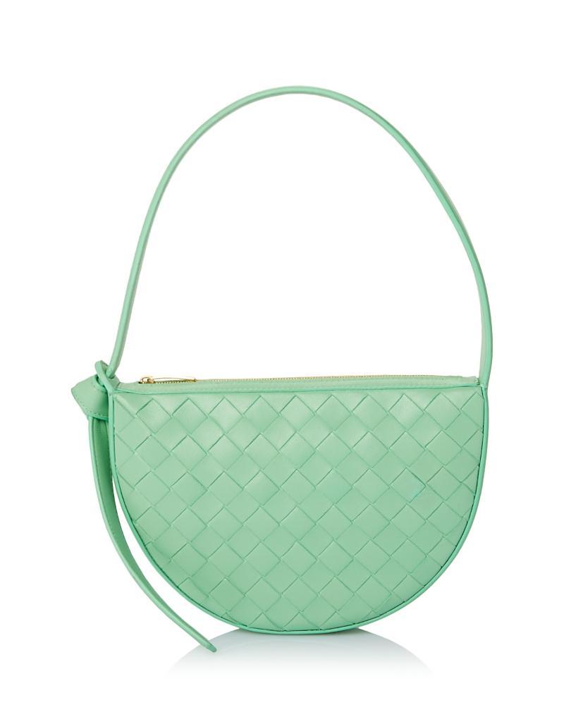 Womens Mini Crescent Intrecciato Shoulder Bag Product Image