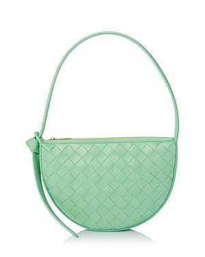 Womens Mini Crescent Intrecciato Shoulder Bag Product Image