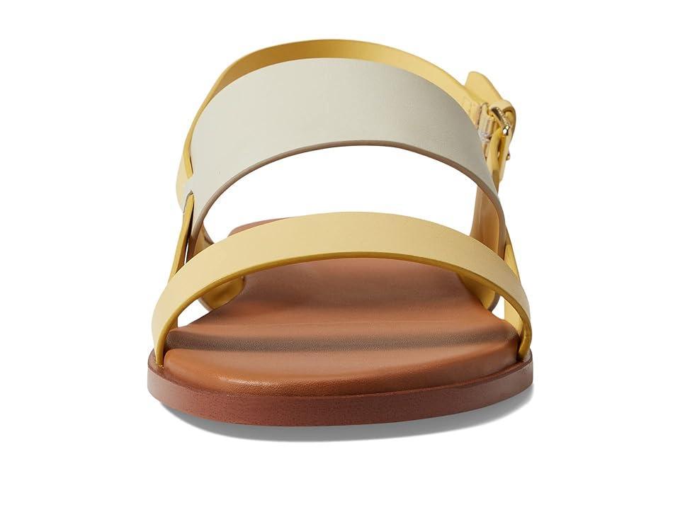 Cole Haan Flynn Flat Sandal (Gold Haze/Ivy Leather) Women's Shoes Product Image