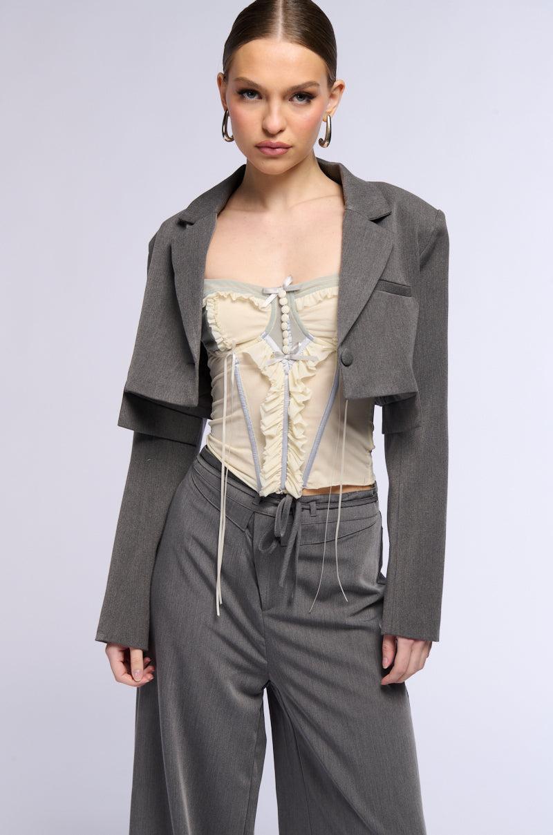 SUCH A CLASSIC CROP BLAZER Product Image