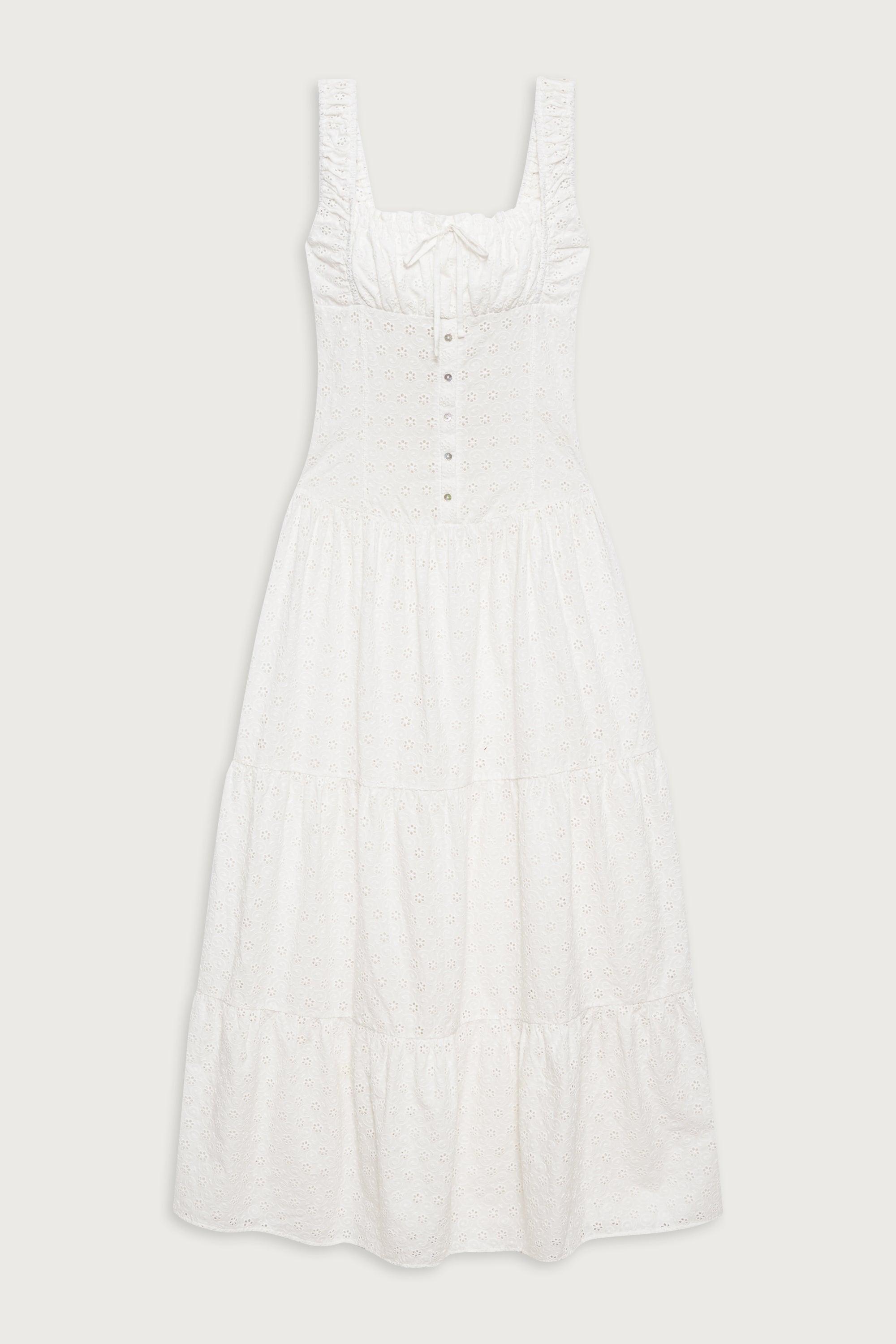 Christabelle Eyelet Maxi Dress - Angel's Wing Product Image