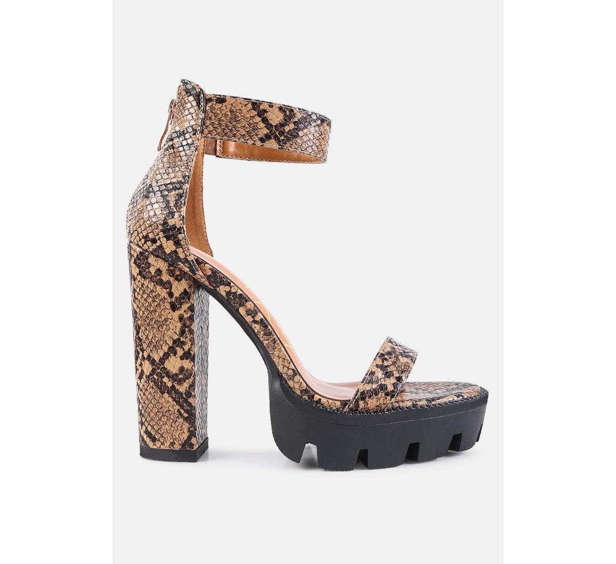 Rattle Chunky High Block Heel Sandals Product Image