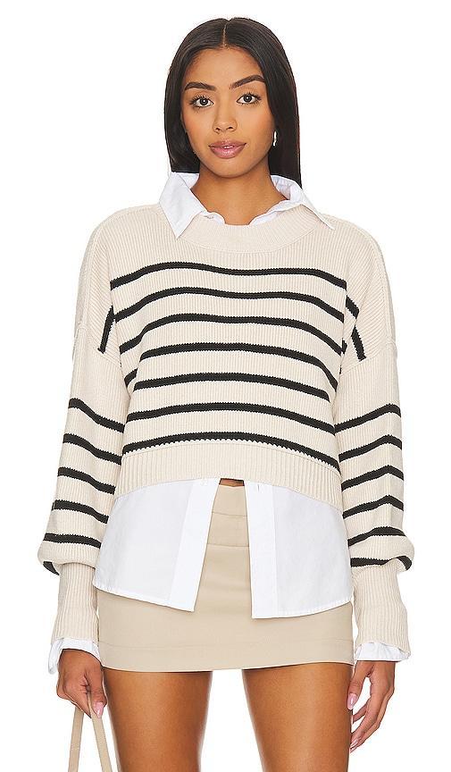 Free People Easy Street Stripe Rib Crop Sweater Product Image