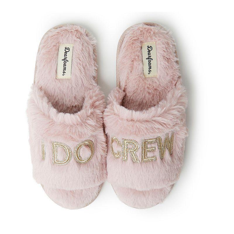 Dearfoams Bride and Bridesmaids Slide Slippers, Online Only Product Image