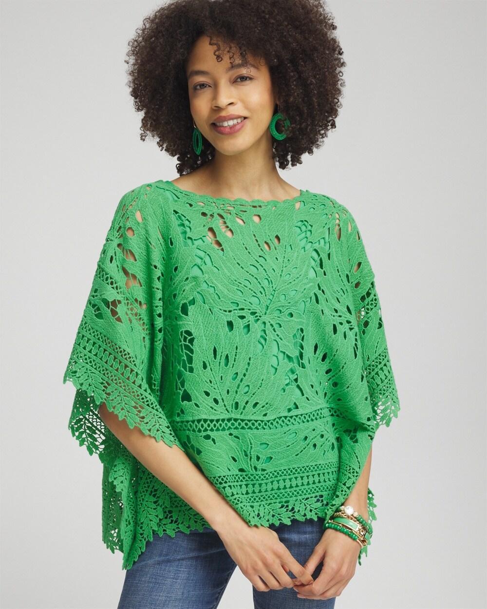 Lace Crochet Poncho Product Image