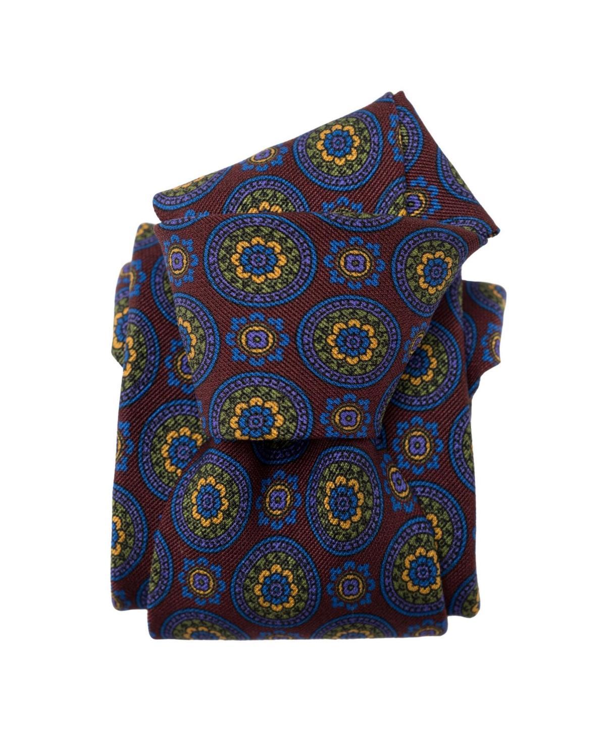 La Vigna - Printed Wool & Silk Tie for Men Product Image