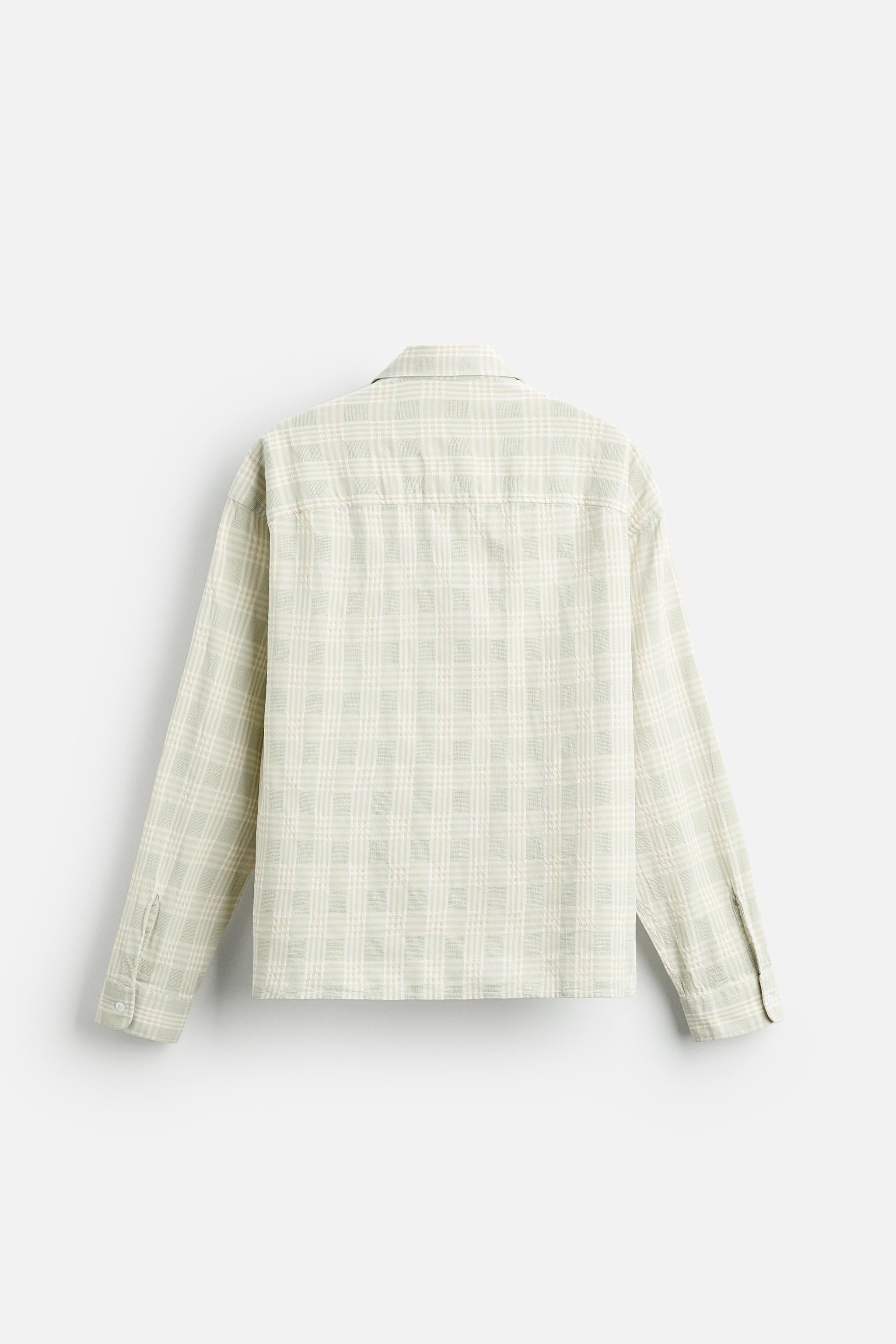 TEXTURED PLAID SHIRT Product Image