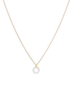 Womens Jaipur Two-Tone 18K Gold & Diamond Hoop Pendant Necklace Product Image