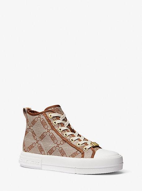 Evy Empire Logo Jacquard High-Top Sneaker Product Image