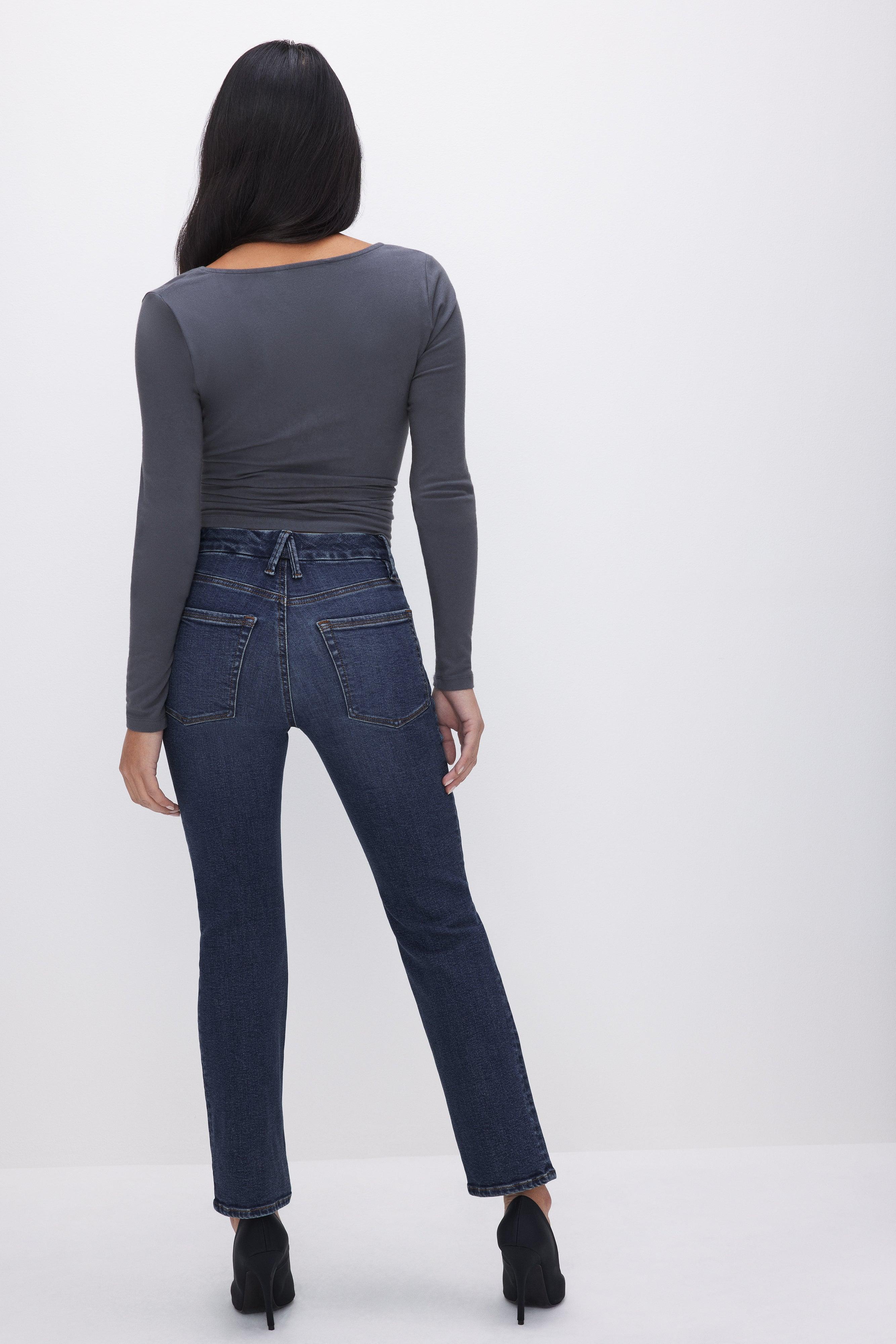 GOOD PETITE STRAIGHT JEANS | BLUE004 Product Image