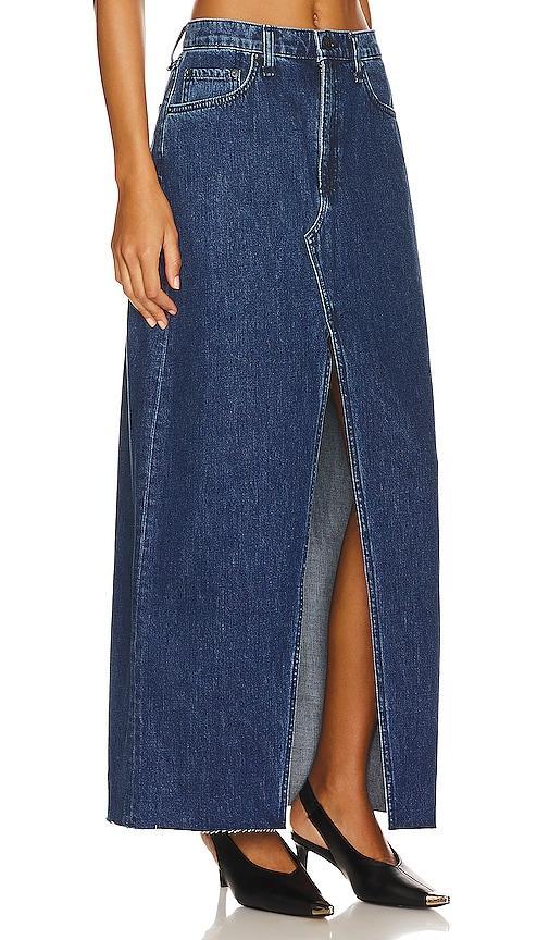 Womens Avery Denim Maxi Skirt Product Image