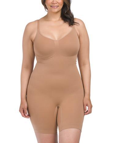 Plus Mid Thigh Shape Bodysuit For Women Product Image