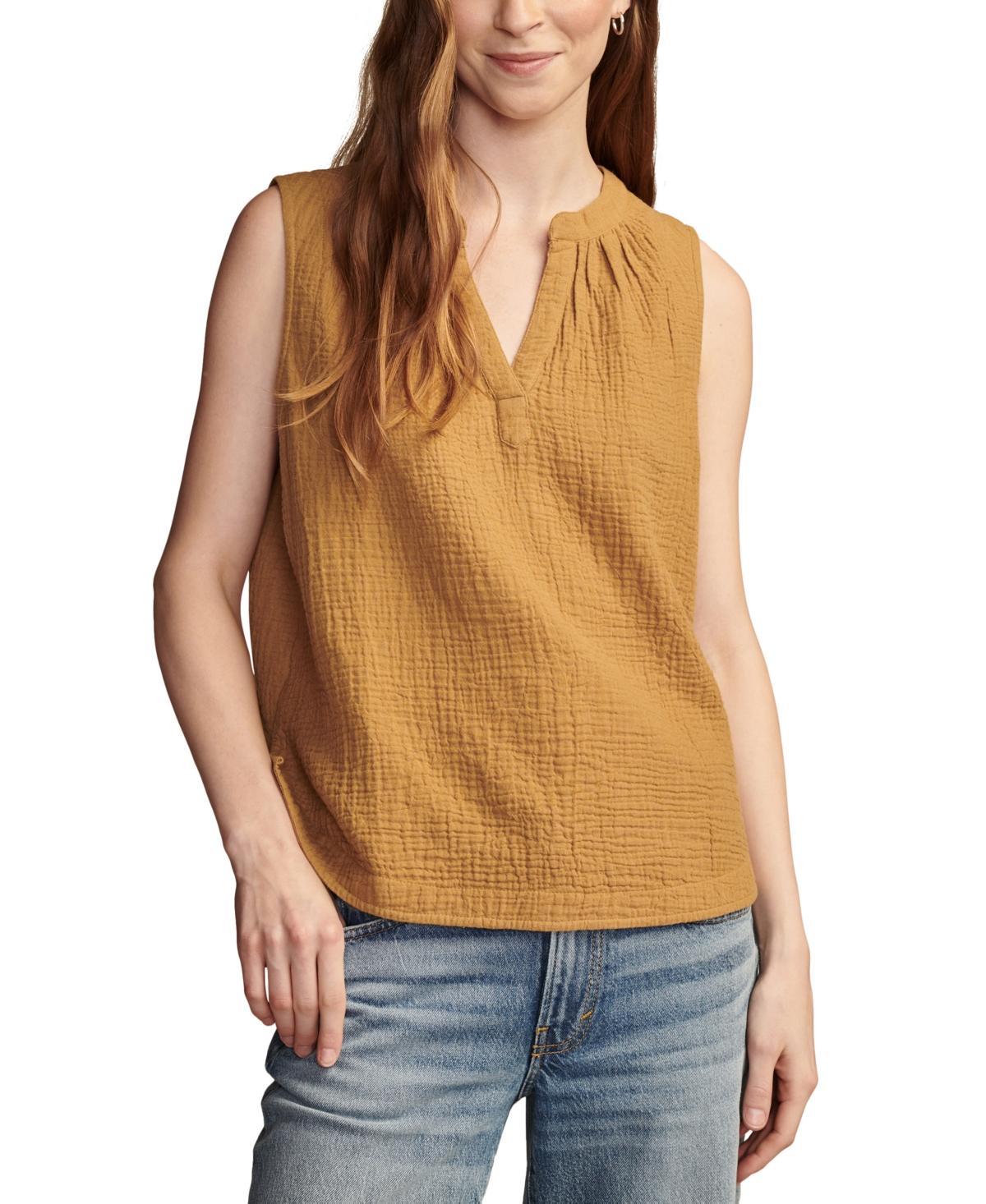 Women's Cotton Sleeveless Popover Shirt Product Image