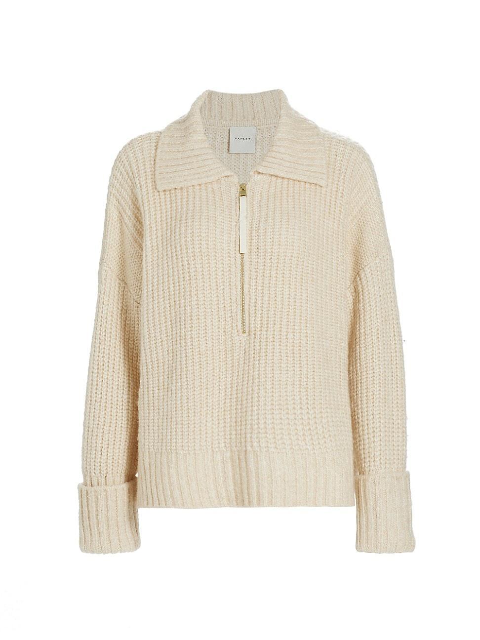 Womens Amelia Knit Quarter-Zip Sweater product image