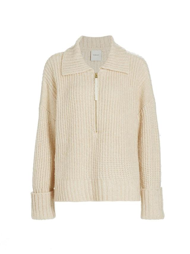 Womens Amelia Knit Quarter-Zip Sweater Product Image