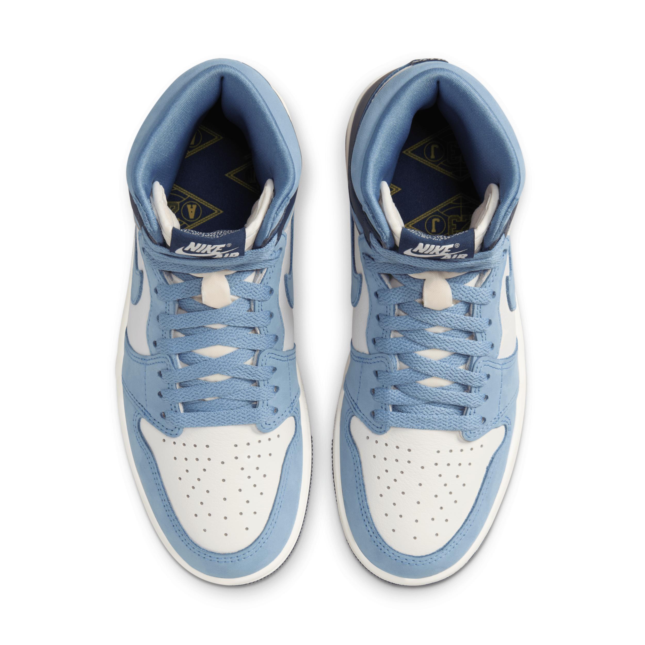 Jordan Womens Jordan AJ 1 High - Womens Shoes University Blue/Sail/University Gold Product Image