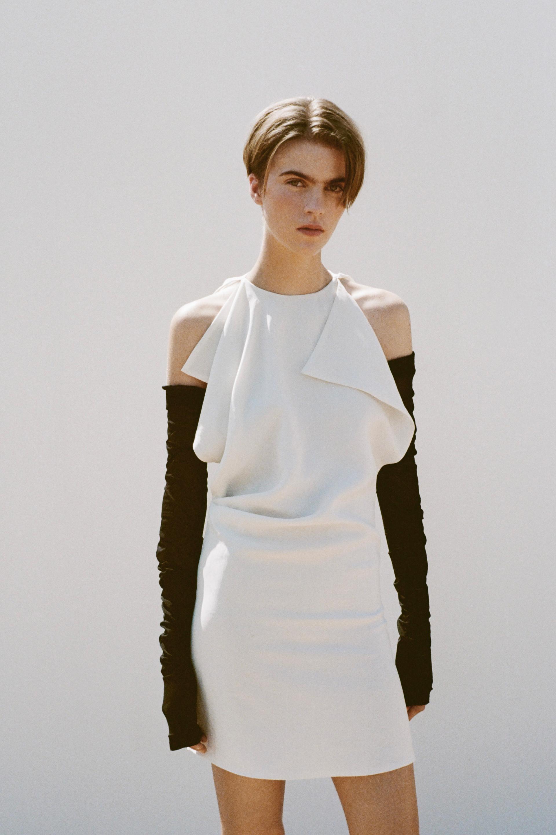 CIRC X ZARA DRAPED MINI DRESS Product Image