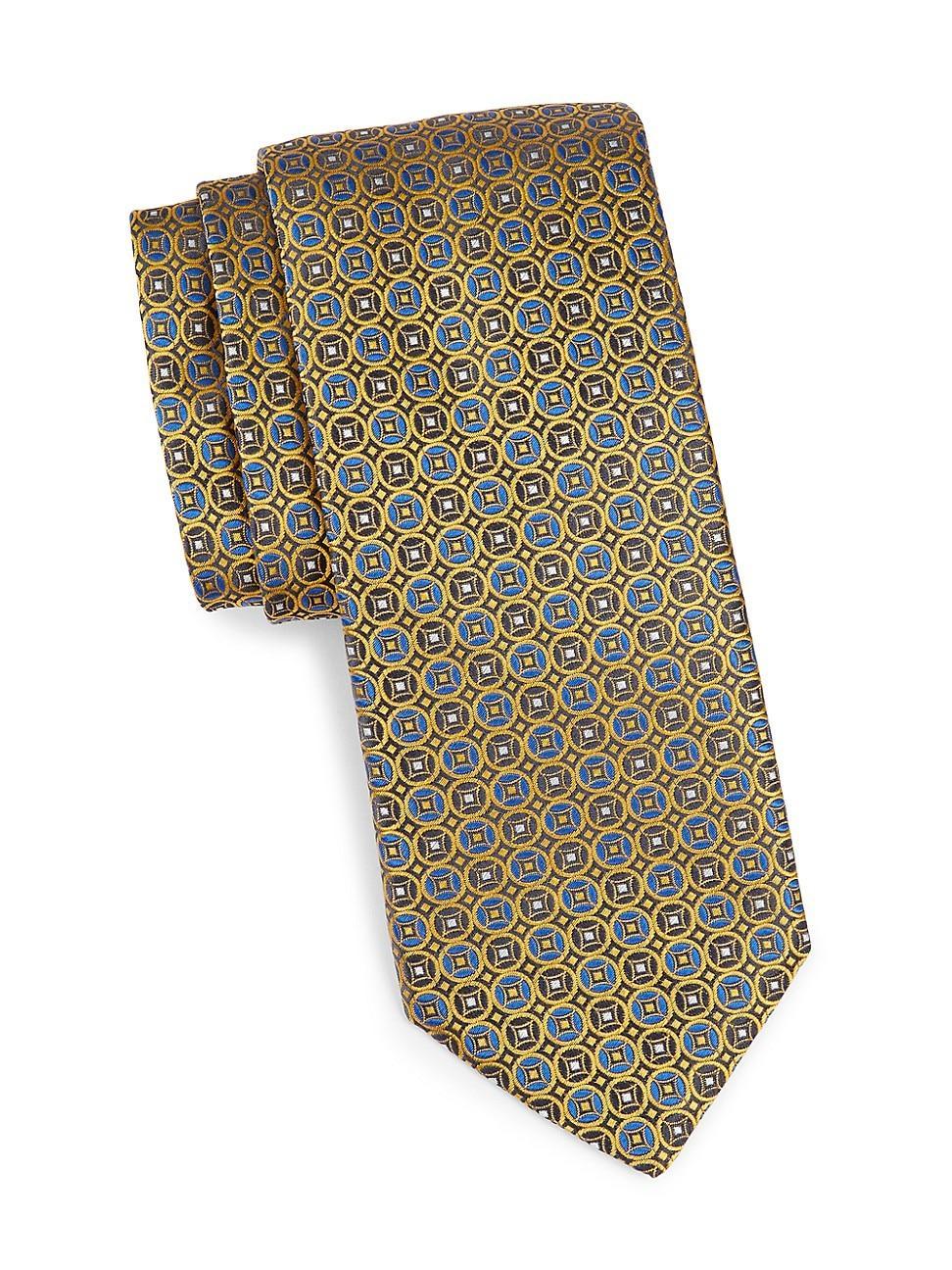 Mens Medallion Silk Tie Product Image