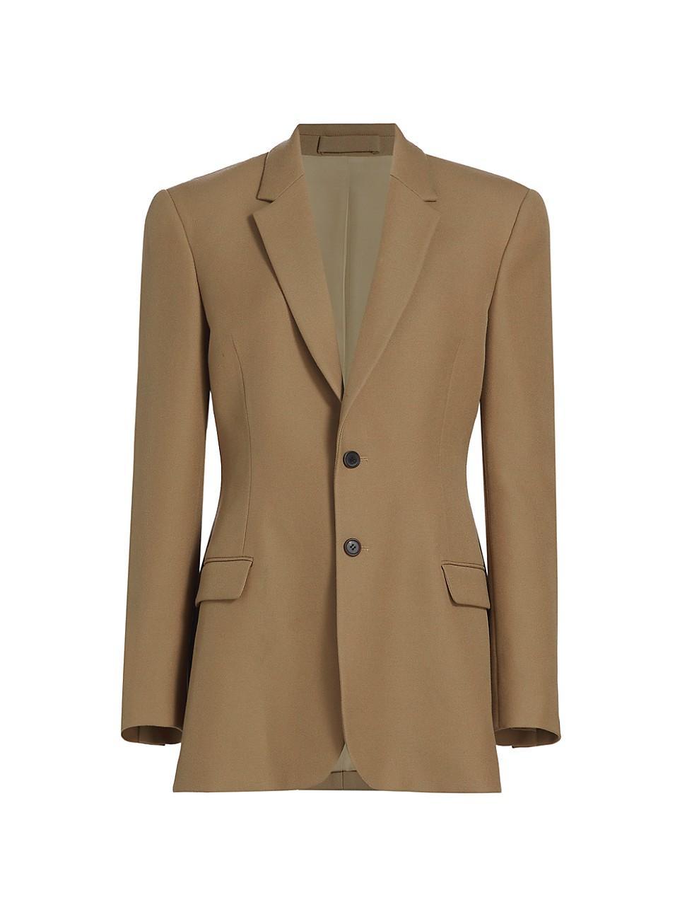 Womens Contour Single-Breasted Wool Blazer product image