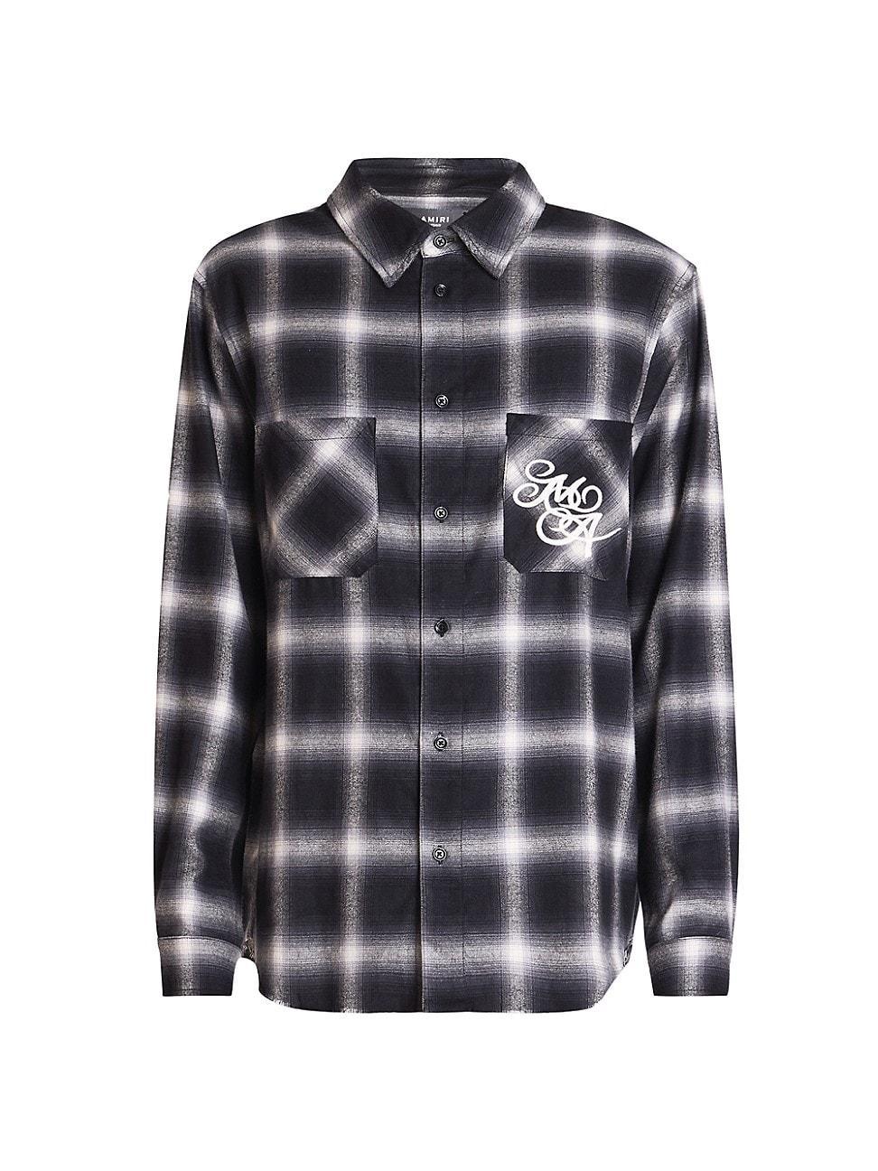 Mens Logo Swirl Wool Flannel Shirt Product Image