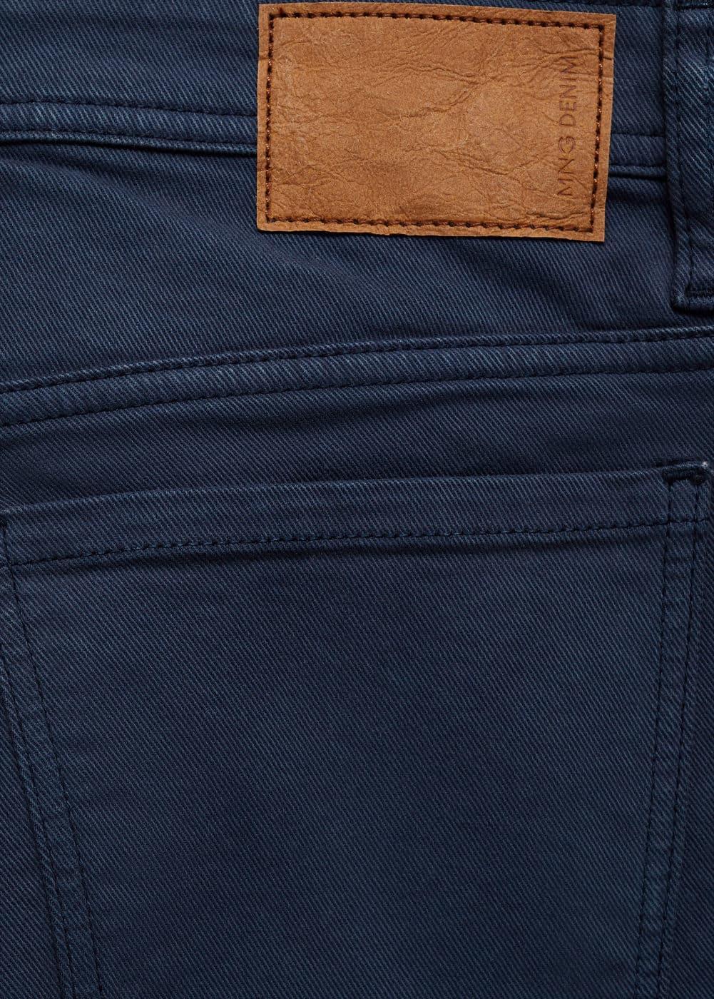 MANGO MAN - Slim-fit denim bermuda shorts indigo blueMen Product Image