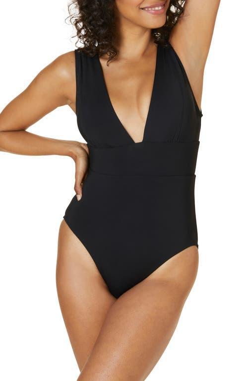 Andie Mykonos Plunge One-Piece Swimsuit Product Image