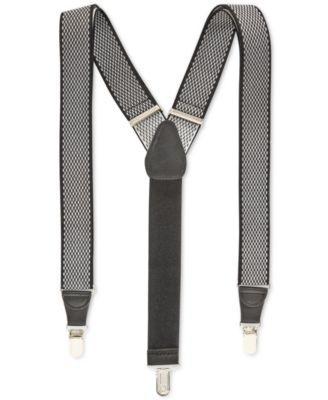 Men's Diamond Print Suspenders, Created for Macy's Product Image