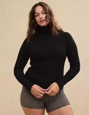 Aerie Essential Turtleneck Layering T-Shirt Product Image