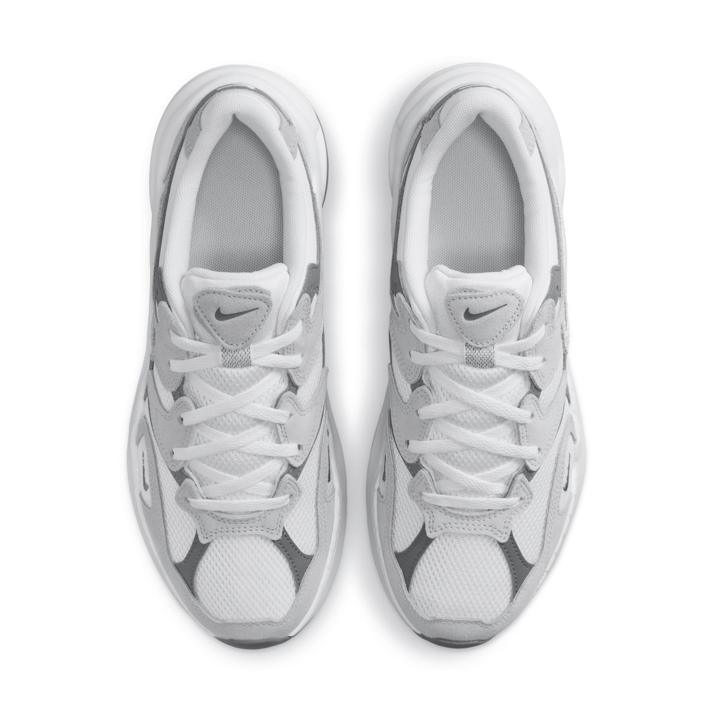 Nike Womens AL8 - Shoes White/Metallic Silver/Smoke Grey Product Image