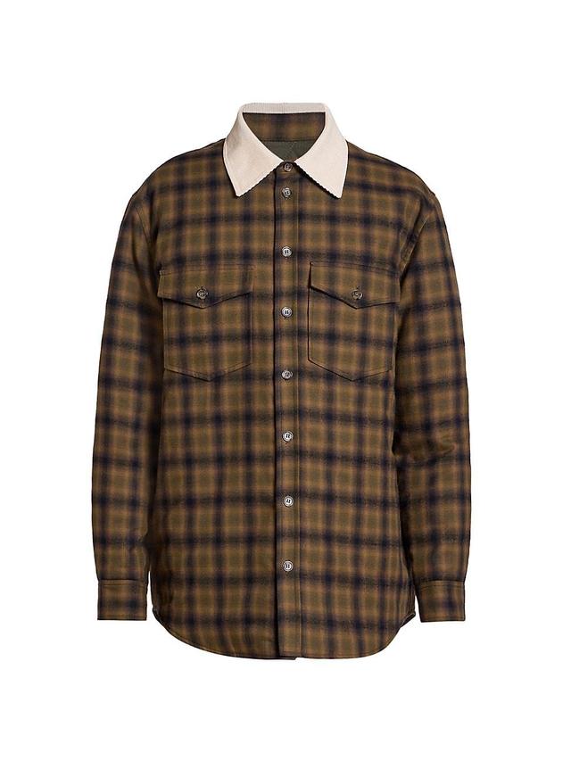 Mens Steeve Plaid Overshirt Product Image