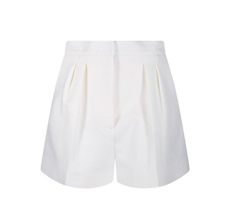 MAX MARA Giugno Pleat Detailed Shorts In White Product Image