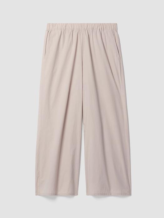 Washed Organic Cotton Poplin Wide-Leg Pant Product Image