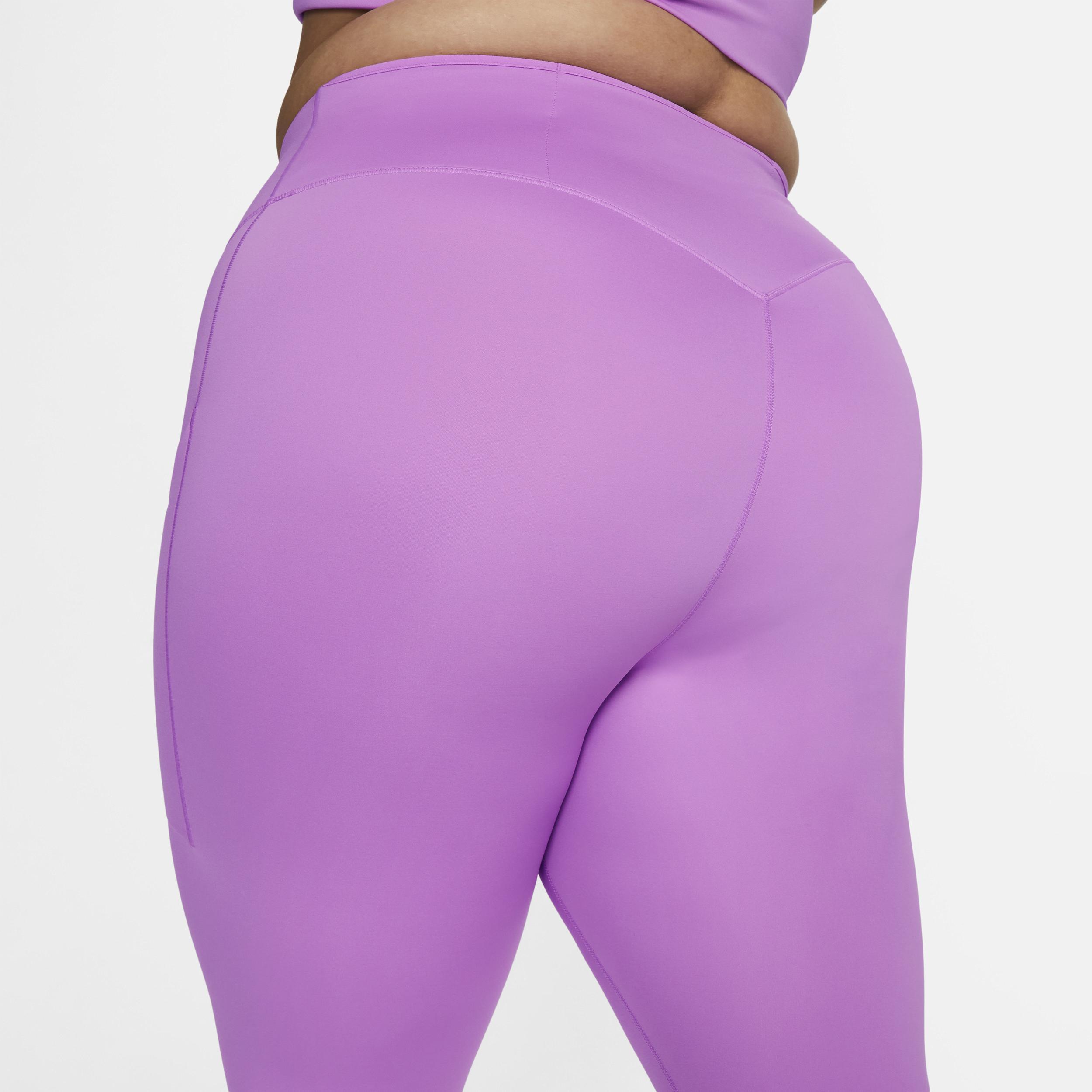 Nike Womens Go Firm-Support High-Waisted Cropped Leggings with Pockets (Plus Size) Product Image