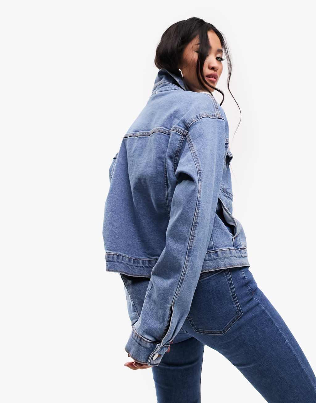 ASOS DESIGN western denim jacket Product Image